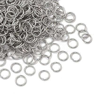 Non-Tarnish 304 Stainless Steel Open Jump Rings X-STAS-E067-08-10mm-1