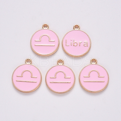 Alloy Enamel Pendants ENAM-S124-01B-09K-1