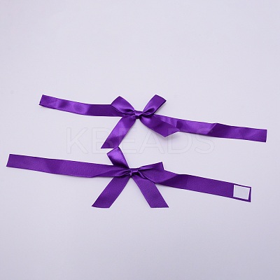 Bowknot Satin Ribbon SRIB-WH0007-07F-1
