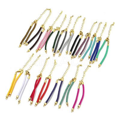 Nylon Cords Bracelet Makings Fit for Connector Charms AJEW-P116-02G-1