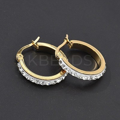 304 Stainless Steel Hoop Earrings EJEW-N0031-11G-1