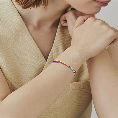 12Pcs 12 Colors Adjustable Wax Cord Braided Bracelets for Women BJEW-LP0003-15-1