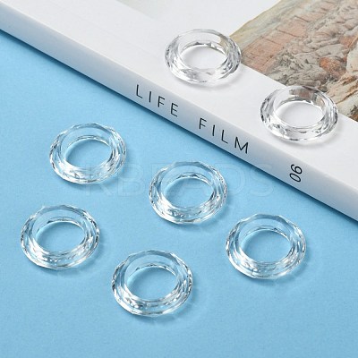 Transparent Acrylic Beads X-PL671Y-1-1