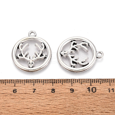 Tibetan Style Alloy Pendants TIBE-N014-15AS-1