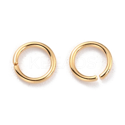 Rack Plating Brass Open Jump Rings X-KK-O139-18U-G-1