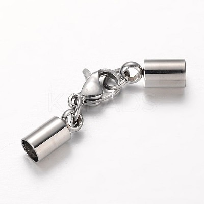 Tarnish Resistant 304 Stainless Steel Tube Cord Ends STAS-I045-50-1