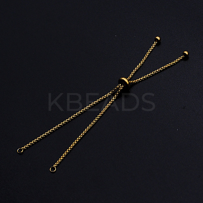 Adjustable 201 Stainless Steel Slider Bracelets Making STAS-S105-JN646-2-1