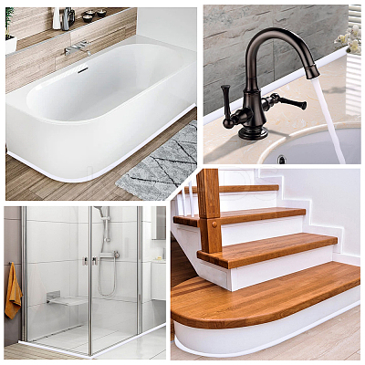 TPE Collapsible Shower Threshold Water Dam AJEW-WH20070-004B-01-1