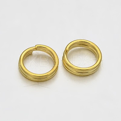 Brass Split Rings KK-E647-10G-6mm-1
