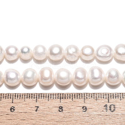 Natural Cultured Freshwater Pearl Beads Strands PEAR-N027-04B-1