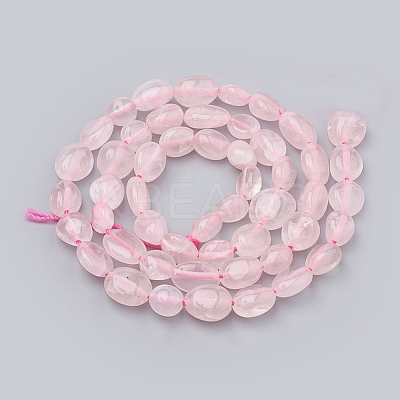 Natural Rose Quartz Beads Strands G-S331-6x8-017-1
