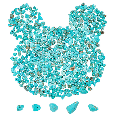 Synthetic Turquoise Chip Beads G-SC0001-29-1