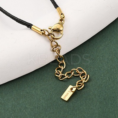 Ion Plating(IP) 304 Stainless Steel Pendant Necklace NJEW-K255-25G-1