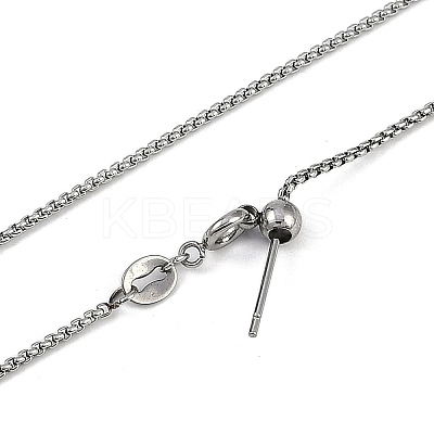 304 Stainless Steel Bx Chains Necklaces NJEW-H042-11P-1
