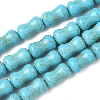 Dyed Synthetic Turquoise Beads Strands G-B147-A02-1
