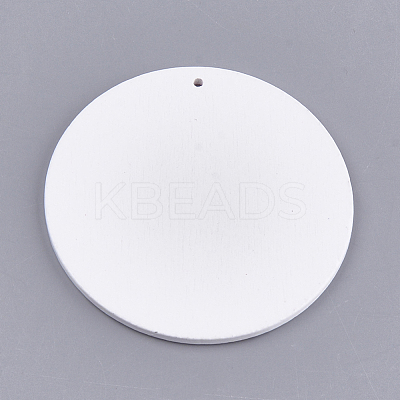 Printed Wooden Big Pendants X-WOOD-S048-04-1