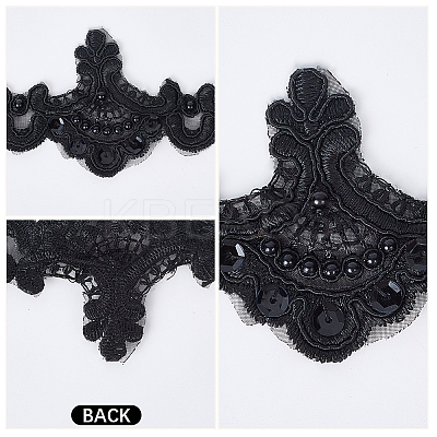 3 Yards Polyester Flower Lace Ribbon OCOR-WH20001-20A-1