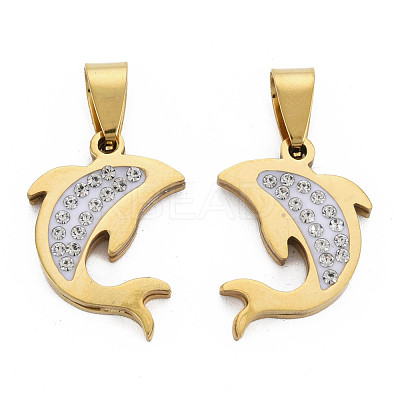 201 Stainless Steel Pendants STAS-N095-037G-1