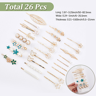 Zinc Alloy Hair Bobby Pins PHAR-SP0001-06-1