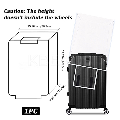 Transparent PVC Luggage Cover AJEW-WH20080-52H-1