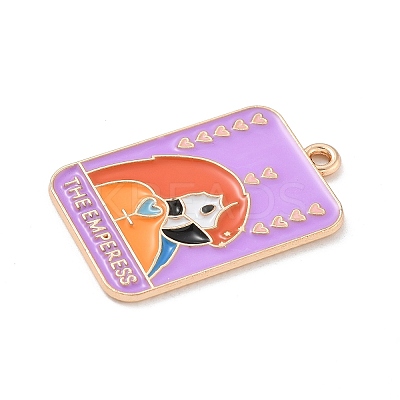 Tarot Alloy Enamel Pendants ENAM-A008-47KCG-04-1