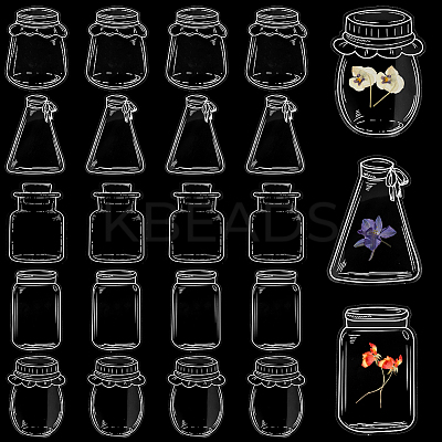 Tableware Theme Waterproof Self Adhesive Stamping Stickers Sets DIY-WH20014-04C-1