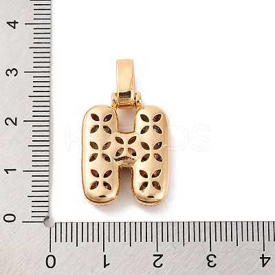 Brass Micro Pave Cubic Zirconia Pendants KK-C076-29H-G02-1