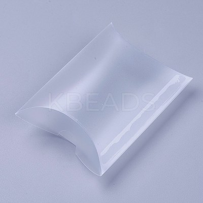 PVC Plastic Frosted Pillow Boxes LS-CON-WH0068-25-1