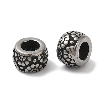 304 Stainless Steel European Beads STAS-S129-11P-1