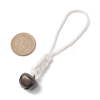 Iron Bell Pendant Decoration HJEW-JM02421-02-1