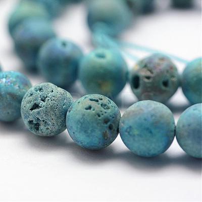 Electroplated Natural Quartz Crystal Beads Strands G-K174-01B-1
