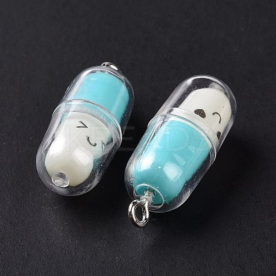 Translucent Plastic Pendants KY-L006-29E-1