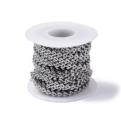 Tarnish Resistant 304 Stainless Steel Cobs Chains CHS-H019-02P-1