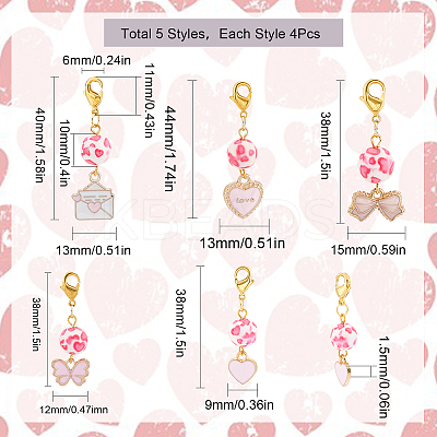 DIY Pendant Decoration Keychain Making Kit DIY-SC0021-23-1