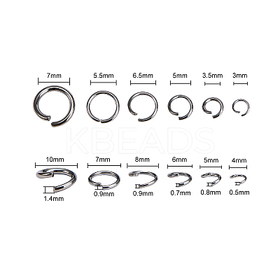 304 Stainless Steel Open Jump Rings STAS-CJ0001-113-1