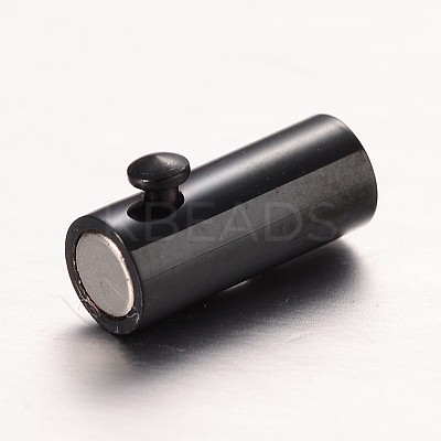 304 Stainless Steel Locking Tube Magnetic Clasps Ion Plating(IP) STAS-I045-12-3mm-1