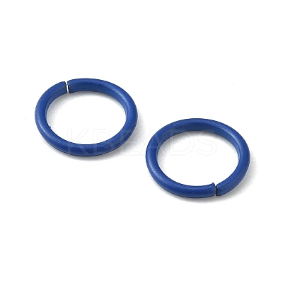 100Pcs Baking Paint Zinc Alloy Open Jump Rings FIND-WH0032-85A-13-1