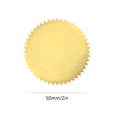 Plastic Self Adhesive Gold Foil Embossed Stickers DIY-WH0211-063-1
