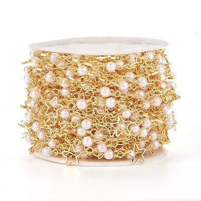 Brass Handmade Beaded Chain CHC-I031-03G-1-1