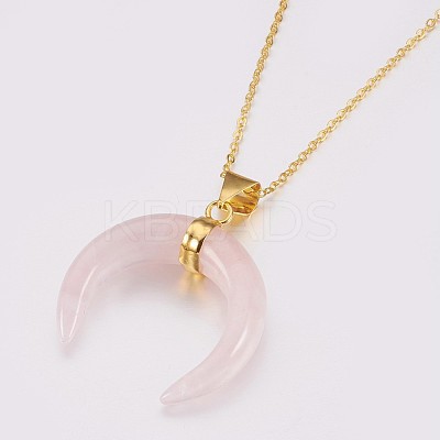 Natural & Synthetic Mixed Stone Pendant Necklaces NJEW-JN02140-1
