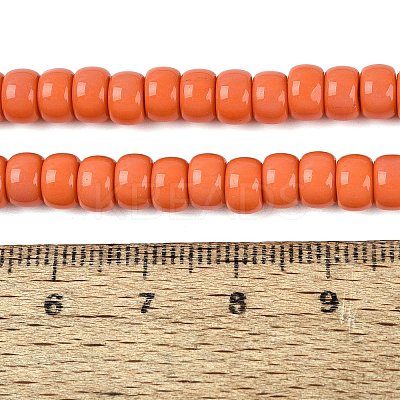 Opaque Glass Beads Strands GLAA-NH0002-B01-C05-1