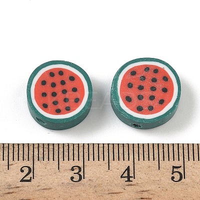 Fruit & Vegetable Theme Handmade Polymer Clay Beads CLAY-F006-02N-1