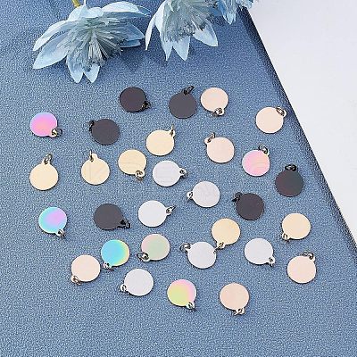 PVD Vacuum Plating 304 Stainless Steel Charms STAS-UN0017-15-1