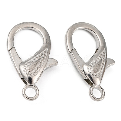 Zinc Alloy Lobster Claw Clasps LS-PALLOY-D008-P-1