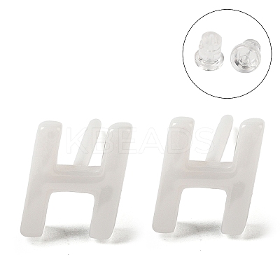 Hypoallergenic Bioceramics Zirconia Ceramic Stud Earrings EJEW-F340-04H-1