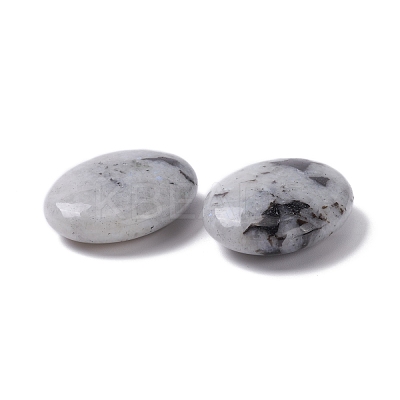Natural Labradorite Oval Palm Stone G-K416-03E-1