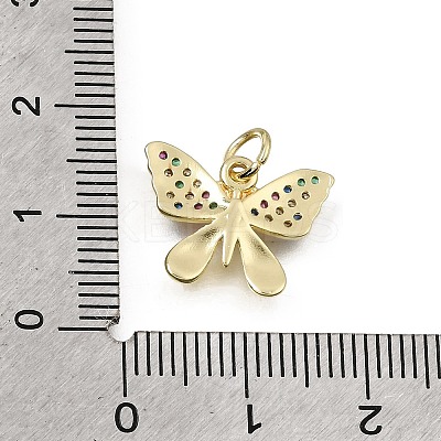 Brass Micro Pave Colorful Cubic Zirconia Pendants CU-L001-09G-05-1