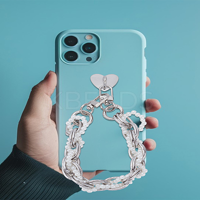 Aluminum Link Chains for Phone Case Decoration AJEW-LP0005-20P-1