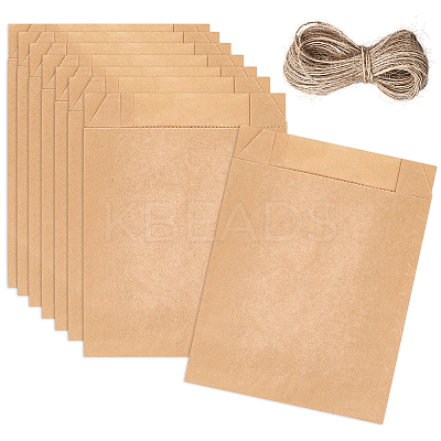 50Pcs Rectangle Paper Baking Bags CARB-SP0001-05C-02-1