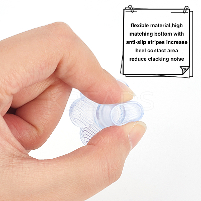 10 Sets 5 Style TPU Plastic High Heel Stoppers Protector AJEW-GF0005-21A-1
